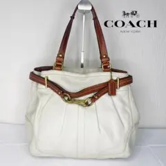 608 COACH　コーチ　レザー　トートバッグ　ショルダーバッグ