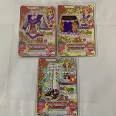 アイカツ フラワープリンスコーデ　3枚セット