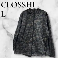CLOSSHI L迷彩柄 フード付きジャケット　ランニングウェア
