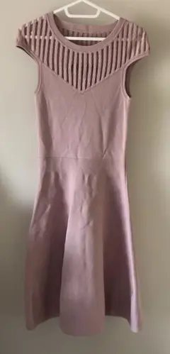 【美品】　FRENCH CONNECTION フレアワンピース　ピンク　XXS