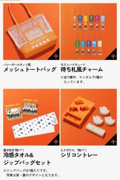 匿名配送★4点セット　ハイキュー!!　谷地仁花 　待ち札風チャーム　モス　コラボ