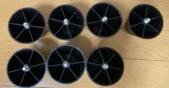 ソファ脚 7個セット 黒 プラスチック