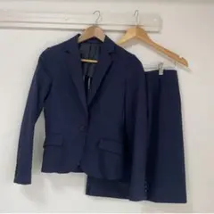 ネイビー チェック柄 リクルートスーツ セット