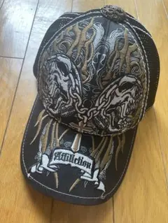 affliction 髑髏刺繍のキャップ