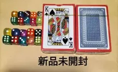 未開封新品 トランプ2個　ダイス20個