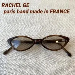 RACHEL GE paris キャッツアイ ブラウン虎目フレーム サングラス