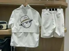 マルボンゴルフ ウェア ハーフジップシャツ ショートパンツ 2点セット