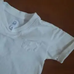 100/105/GAP ホワイト 半袖 Tシャツ ポケット付き