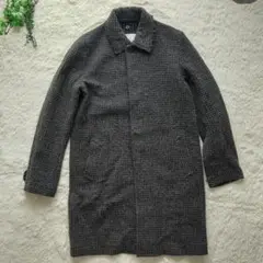 sacai ツイード 千鳥格子 比翼 ステンカラーコート