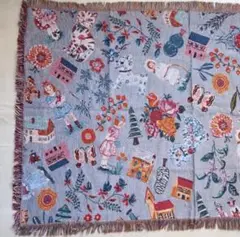新品　ナタリーレテ　タペストリー ラグ　153×90cm　ハウス　猫　ねこ　ネコ