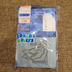 恐竜プリント ボクサーブリーフ 110サイズ 2枚セット