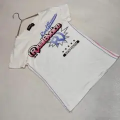 良品★Real Bvoice Tシャツ 半袖 ロゴプリント コットン 白 S