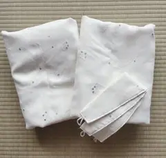 美品　刺繍カーテン　2枚組　幅100×丈177