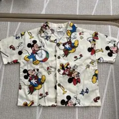 しまむら ディズニー リトシー ミッキー 半袖シャツ 80