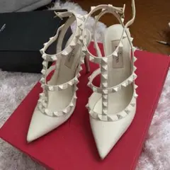 ヴァレンティノ スタッズパンプス サンダル 35サイズ