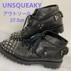 UNSQUEAKY スタッズ　ショートブーツ　ブラック　サイズ2 B2794