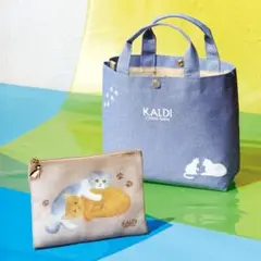 KALDI ねこの日 トートバッグとポーチ