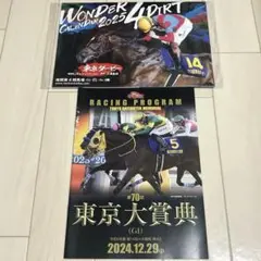 東京大賞典レーシングプログラムと南関東競馬2025カレンダーセット
