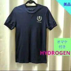 ♠HYDROGEN 10周年記念 Tシャツ ネイビー　スカル　刺繍　ハイドロゲン