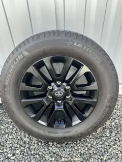 プラド新車外し150系後期マットブラックエディション純正スペアタイヤホイール付 値下げ可能！！新車外し！5本 プラド ブラックエディション