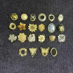 【vintage】スカーフクリップヴィンテージブローチセット 22点