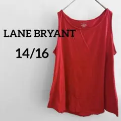 USA古着✨LANE BRYANT ノースリーブトップス 14/16 レッド