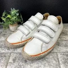 ★SPINGLE MOVE★スピングルムーブ ベルクロ レザースニーカー白