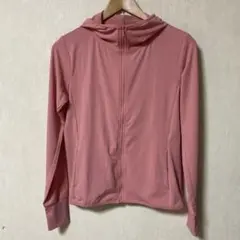 ユニクロ　エアリズム　UVカットメッシュパーカー コーラルピンク　M