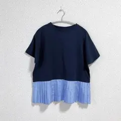 HK WORKS LONDON コシノヒロコ 異素材切り替えデザインTシャツ