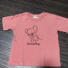 トムとジェリー ジェリーTシャツ 100cm サーモンピンク