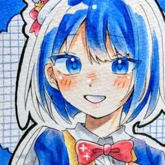 桐谷遥 手描きイラスト 豆色紙 プロセカ