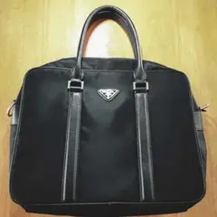 プラダ PRADA ビジネスバッグ ブリーフケース ブラック 黒 中古