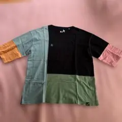 go slow caravan パッチワーク七分袖カットソー