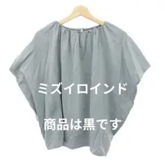 ミズイロインド　黒　半袖トップス