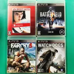 PS3 ミラーズエッジ バトルフィールド3 ファークライ3 ウォッチドッグス