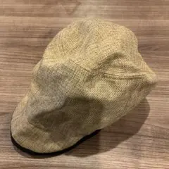 【中古】MADE BY ODDS ベージュキャスケット　D-1058