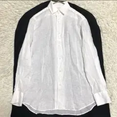 ARCODIO⭐︎新品　麻 リネン100% 長袖シャツ 白 39