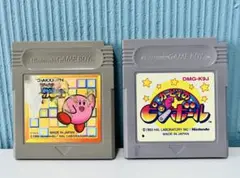 【動作確認済】ゲームボーイ カービィのブロックボール ピンボール ソフト2本セッ
