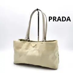 PRADA 三角ロゴ トートバッグ ハンドバッグ ナイロン レザー