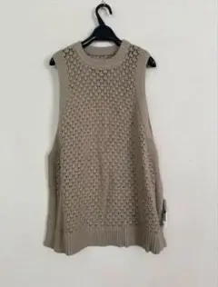 14000円新品♡スコットクラブ購入 Ample かぎ編みニットベスト