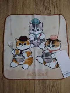 【新品未使用】mofusand パティシエにゃんこ ミニタオル 25×25cm