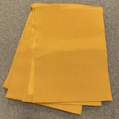 縮緬 名古屋帯 額縁仕立て 辛子 正絹