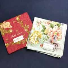 ラルフローレン　小花柄ハンカチセット　レトロ