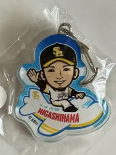 ホークス　東浜選手　福岡限定ガチャ　アクリルキーホルダー　ようきんしゃったね