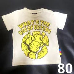 MILKRICH クラックデザインTシャツ 80