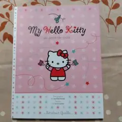my hello kittyクロスステッチ洋書キティ