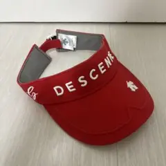 DESCENTE レッド バイザー