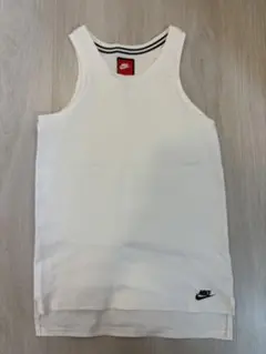 美品　ナイキ　タンクトップ　ノースリーブ テックフリース S 白　レア