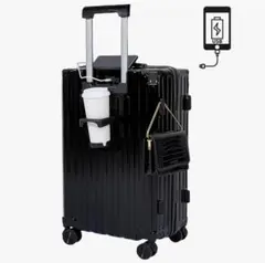 ‼️新品‼️機内持込OK！USB付多機能キャリーケース S/39L 黒 軽量
