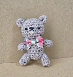 あみぐるみ　ベア　キーホルダー